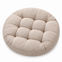 Coussin de Sol Rond Capitonné