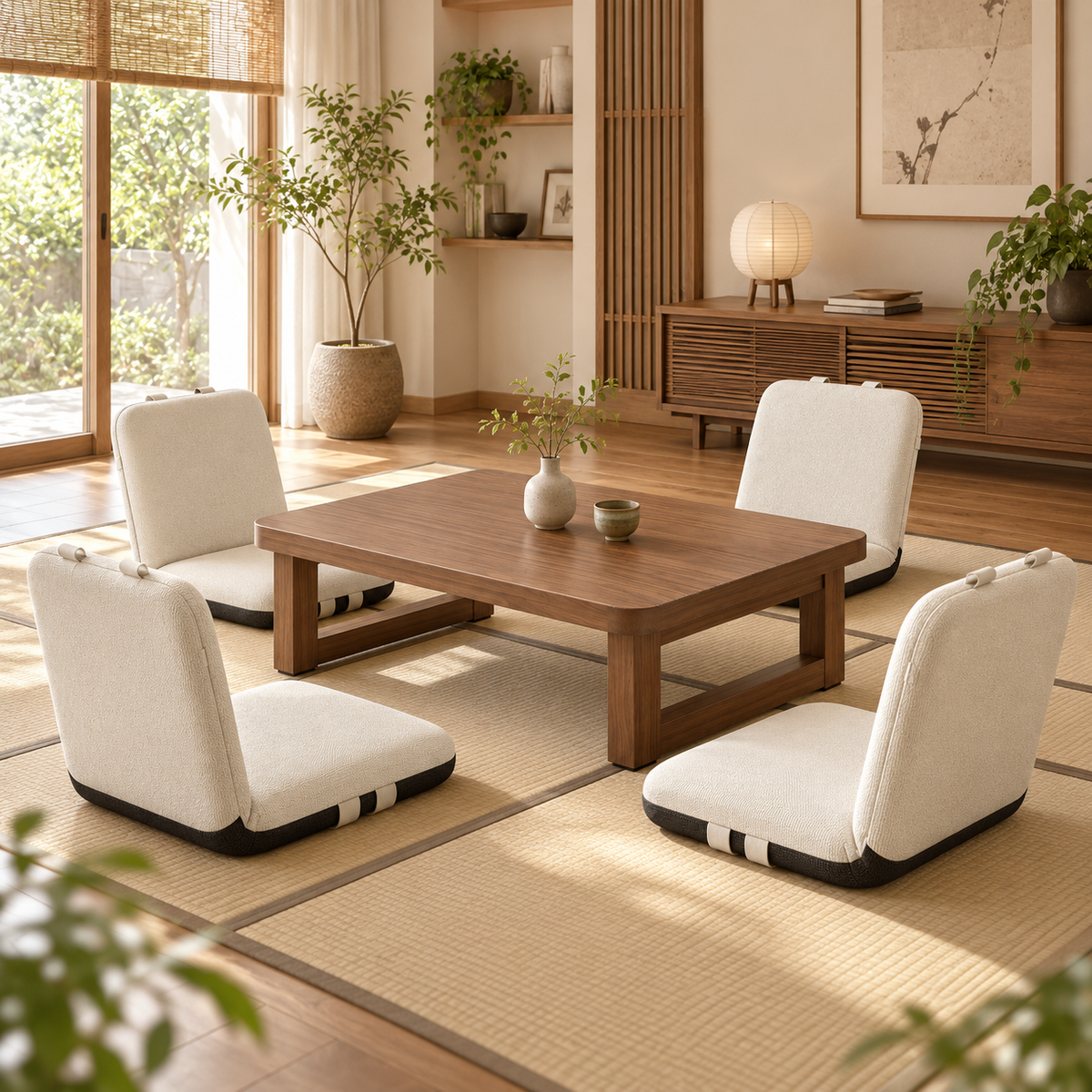 Table Basse Pliable en Bois