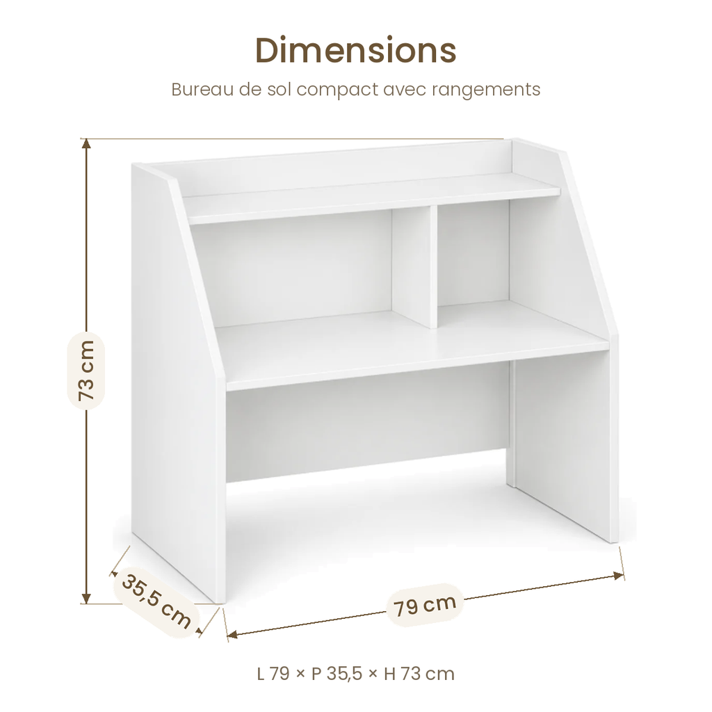 Bureau de Sol  – Compact & Fixe
