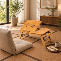 Bureau de sol pliable - Plateau inclinable