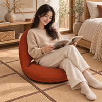 Chaise de sol pliable à dossier réglable