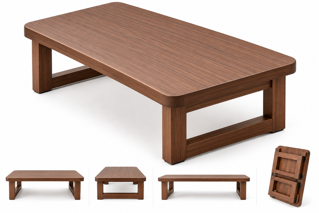 Table Basse Pliable en Bois
