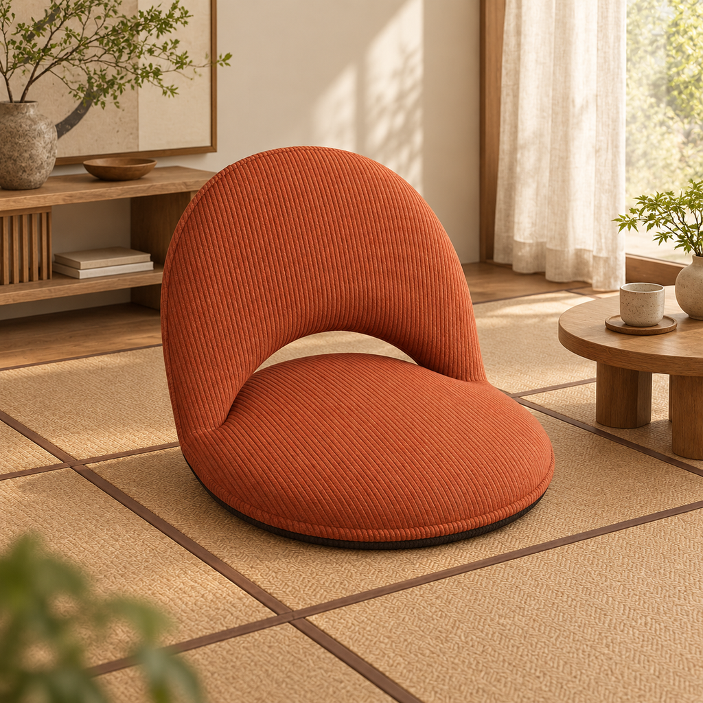 Chaise de sol pliable à dossier réglable