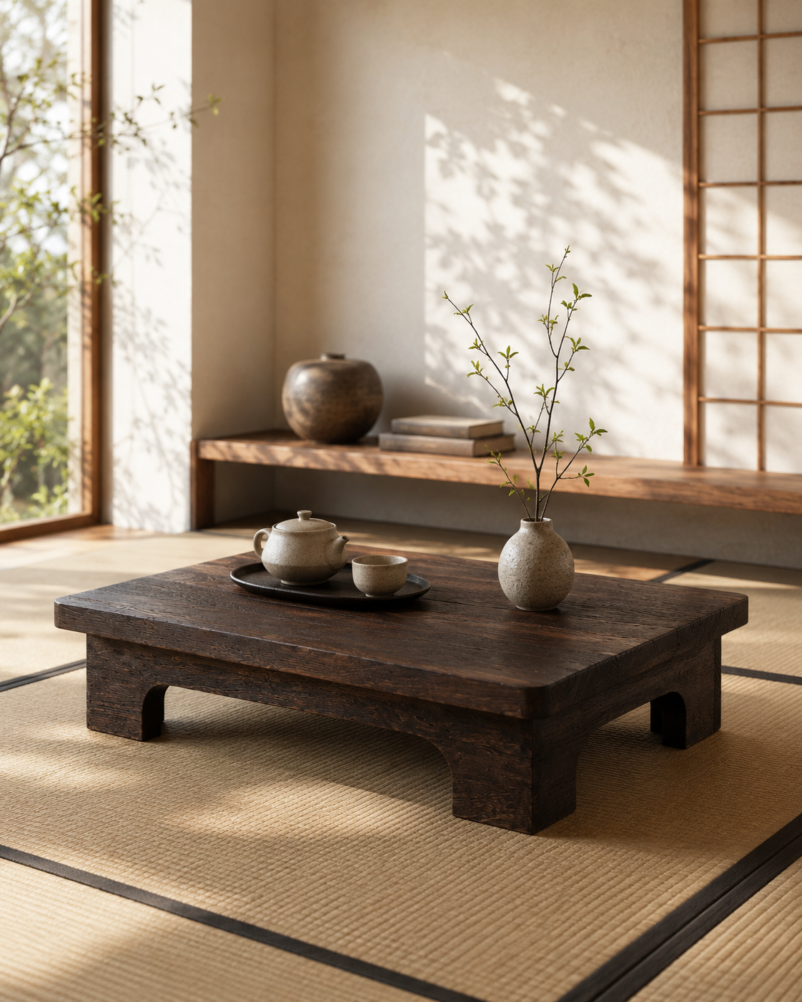 Table d'Appoint Basse - Compact & Minimaliste