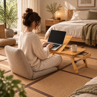 Bureau de sol pliable - Plateau inclinable
